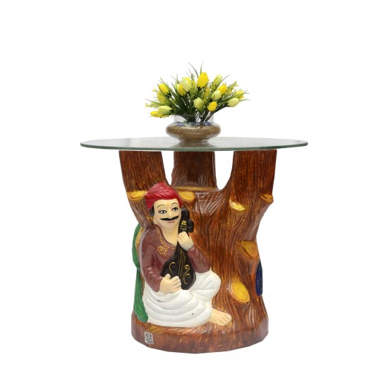 Center Table with Traditional Men (Without glass)