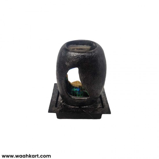 Buddha Face Water Fountain With Multicolor Lights