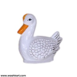FRP White Duck Showpiece