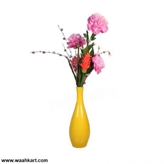 Decorative Plain Flower Pot Yellow