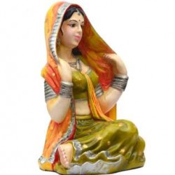 Rajasthani Traditional Lady Holding Odhani
