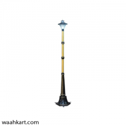 FRP Golden Floor Standing Lamp Pole
