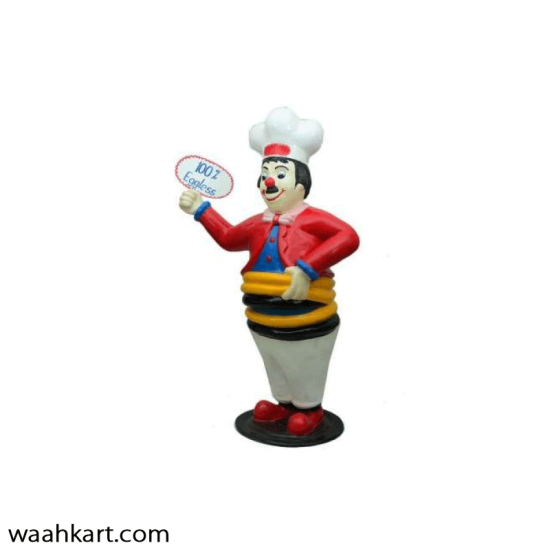 Funny Chef cum joker display statue