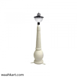 Mate White Color Fiber Lamp Post