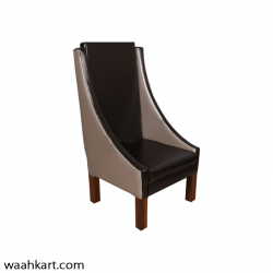 Modern Brown Wing Chair
