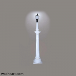 White Lamp Post