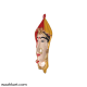 Rajasthani Female Face - Red Wall Hanging