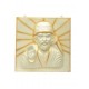 Sai Baba 3D Wall Mural In White And Golden Shade