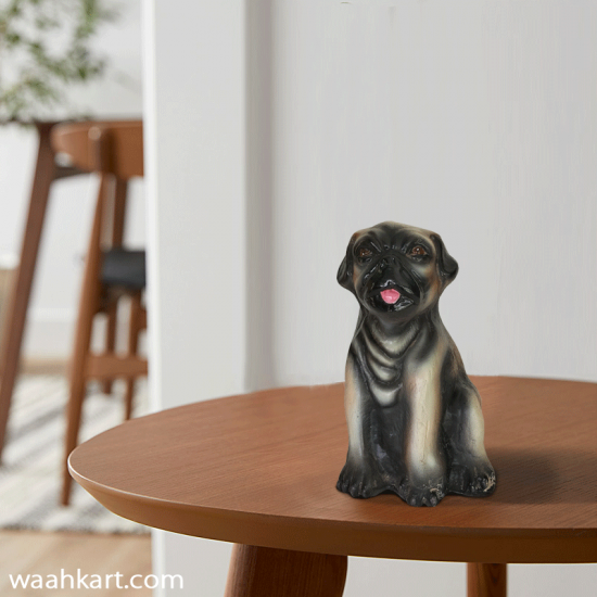Pug Dog In A Small Space Showpiece