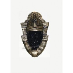 Egyptian Face Black With Dark Golden Wall Hanging