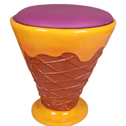 Exclusive Ice Cream Chair/ Stool - Purple
