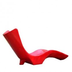 FRP Red Lawn Chair - For Swimming Pools