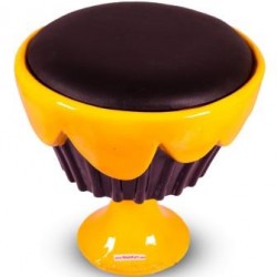 Ice Cream Cup Cake Chair/ Stool- Black