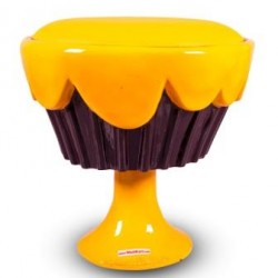 Ice Cream Cup Cake Chair/ Stool- Yellow