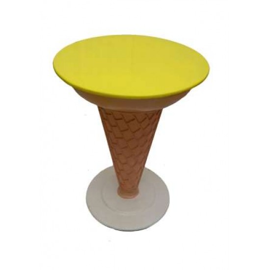 Ice Cream Shape -Set Of 1 Table And 2 Chairs