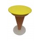 Ice Cream Shape -set Of 1 Table And 5 Chairs