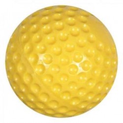 PU Dimple Cricket Ball 142gram - (Yellow)