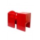 Red Study Single Seater Benches Set Of 6