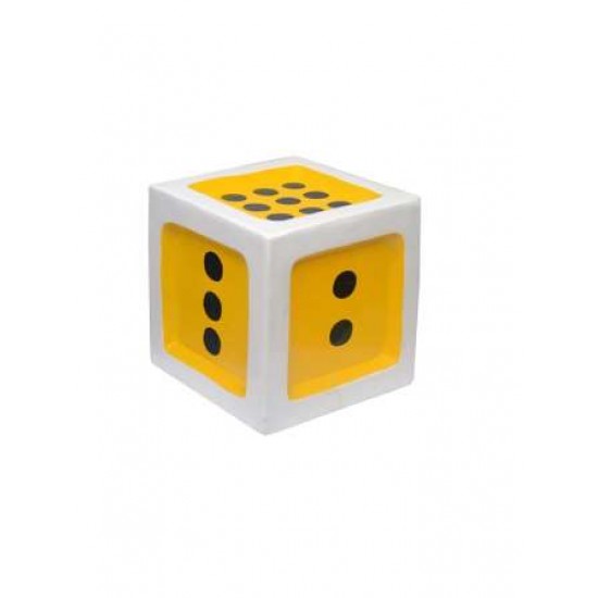 Unique Dice Stool For Kids-Yellow Color