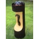 Wooden Look Snake Face LED Light And Fountain Stand
