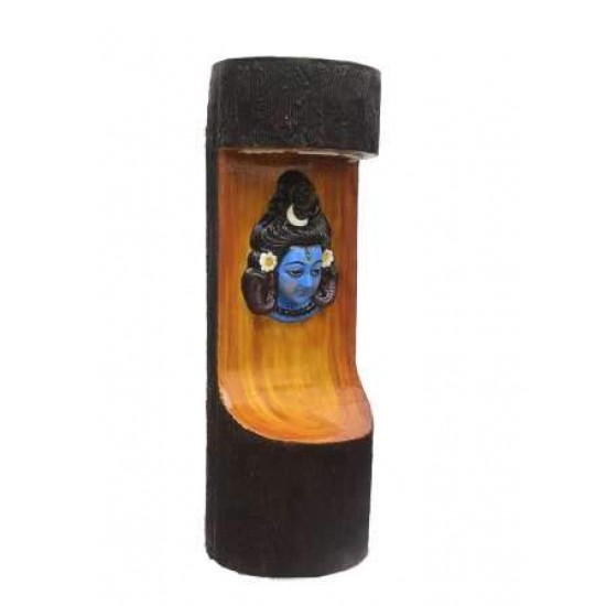 Bam Bam Bhole Wooden Look Structure With LED Light Music