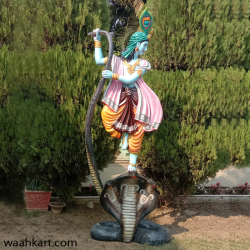 Shri Krishna On Sheshnaag Statue