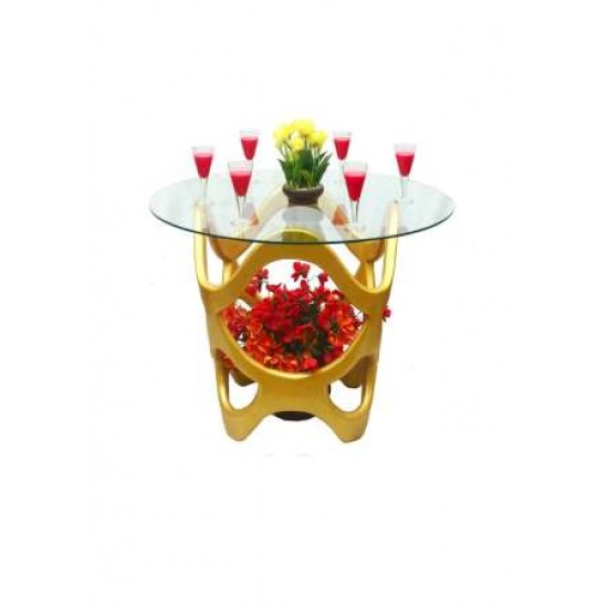 Golden Designer Center Table (without glass)