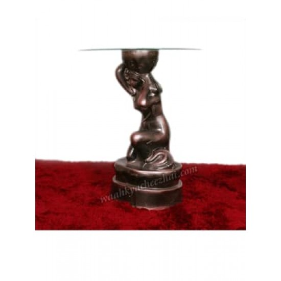 Metallic Lady Statue - (Without Glass Table)