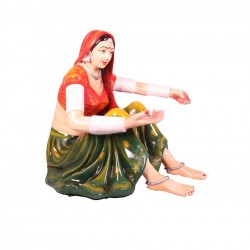 Traditional Rajasthani Lady Table (without glass)
