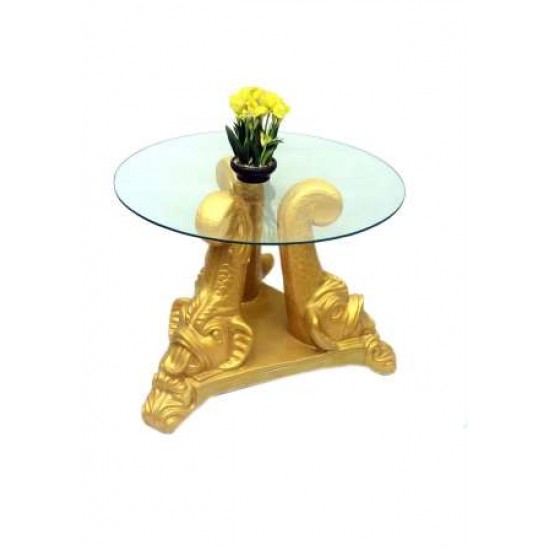 Unique Golden Tea Table (without glass)