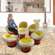 Ice Cream Shaped -Set Of 6 Chairs And 1 Table