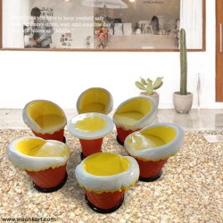 Ice Cream Shaped - Set Of 6 Chairs And 1 Table