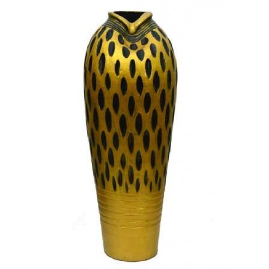 Long Spotted Single Golden Vase