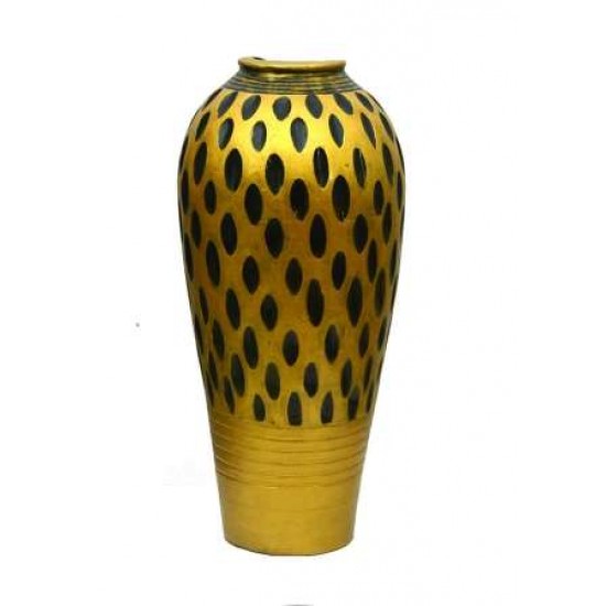 Spotted Single Golden Vase - Medium