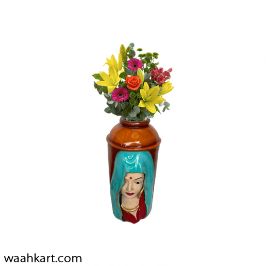 Traditional Lady Fiber Vase