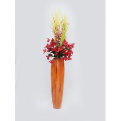 Wooden Structured Plain Vase