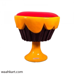 Ice Cream Cup Cake Chair/ Stool- Red