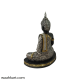 Gautam Buddha Idol-Black and Silver Statue