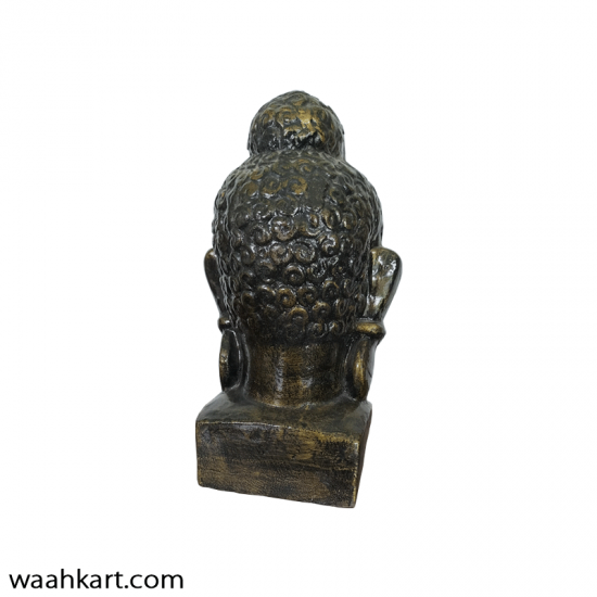 Lord Buddha Face Small Size - Light Metallic Colour