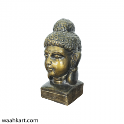 Lord Buddha Face Small Size - Light Metallic Colour