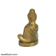 Great Buddha Showpiece In Golden Metallic Look
