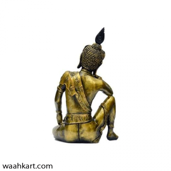 Gautam Buddha Statue In Metallic