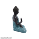 Spiritual Gautam Buddha Sitting Statue - Black And Blue Shade