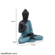Gautam Buddha Sitting Statue - Black And Blue Shade