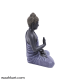 Spiritual Gautam Buddha Sitting Statue - Black And Purple Shade