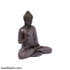 Spiritual Gautam Buddha Sitting Statue - Grey And Bronze Shade