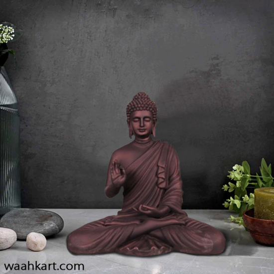 Wall art of Gautam buddha standing and blessing pose Stock Photo | Adobe  Stock