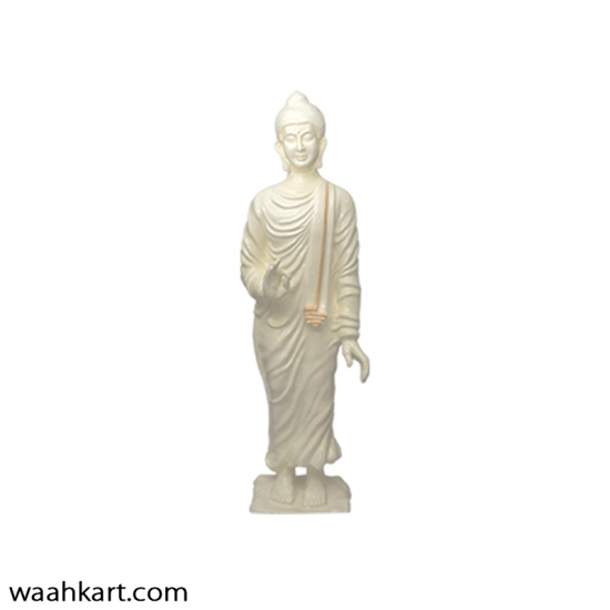 White Gautam Buddha Statue