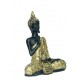 Gold And Black Sitting Buddha Idol