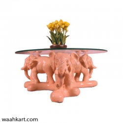 Center Table With Three Elephants (without glass)